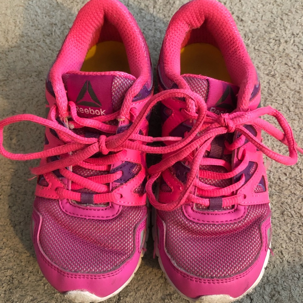 Pink Reebok Play Sneakers